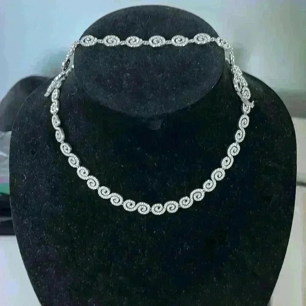 Nordstrom crystal necklace and bracelet